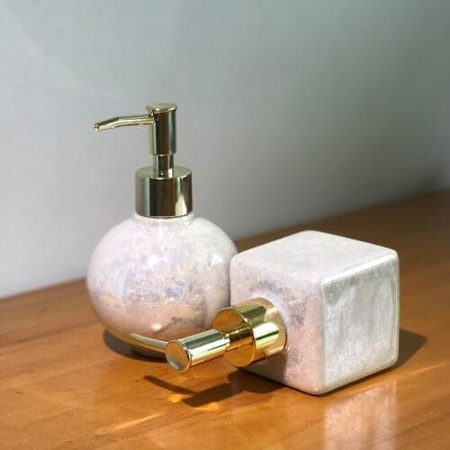 Spray Detergent Shower Gel Bathroom Shampoo Pump Home press Liquid Soap Dispenser Kitchen Bottle Ceramics Soap Dispenser LY69