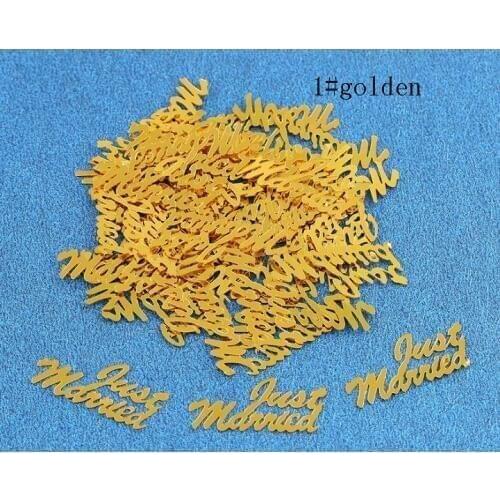 Confetti just married for Gift Craft Wedding Party favor Decoration DIY table crakers scatter sprinkles Wh