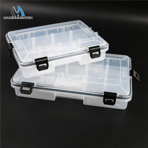 Maximumcatch Transparent Plastic Waterproof Fly Fishing Box 5-11 Compartments Fishing Lure Box