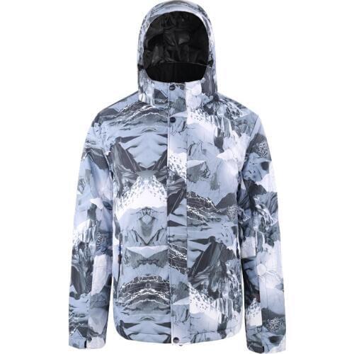 SEARIPE Snowboard Jacket Men Outdoor Waterproof Windproof Breathable Warm Quality Snow Coat Winter Male Ski Jacket Men