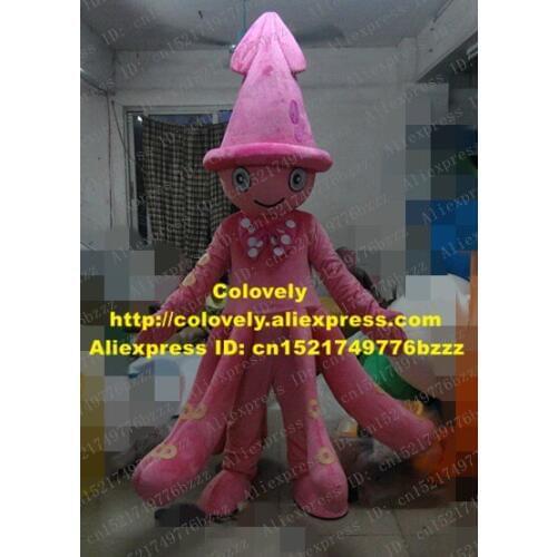 Smart Pink Ocopus Mascot Costume Mascotte Devilfish Octopoda Cuttlefish Inkfish Squid With Much Long Legs No.3830 Free Ship