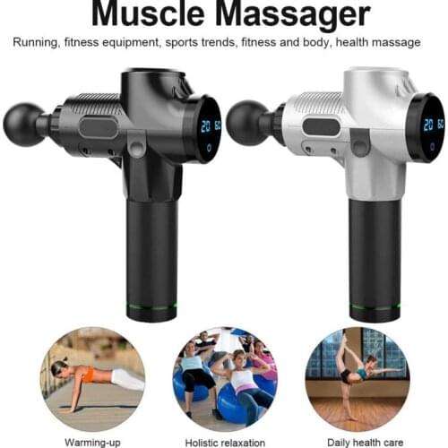 Massage Gun Electric Neck Massager Smart Hit Fascia Gun for Body Massage Relaxation Fitness Muscle Pain Relief