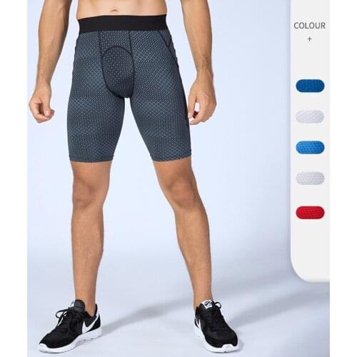 Mens Running Shorts 3D Printed Gym Clothing Running Workout Training Tights Elastic Breathable Quick Dry Fitness Shorts