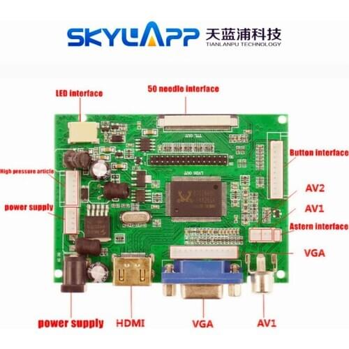 Ned LCD Display TTL LVDS Controller Board HDMI VGA 2AV 50PIN for AT070TN90 92 94 Support Automatically VS-TY2662-V1 Free Post