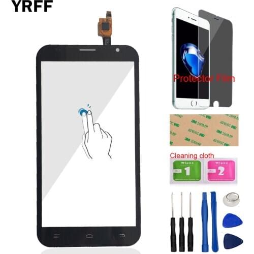 Front Glass Touch Screen For Fly FS551 FS 551 Nimbus 4 Touch Screen Digitizer Panel Sensor 5.5'' Tools Protector Film