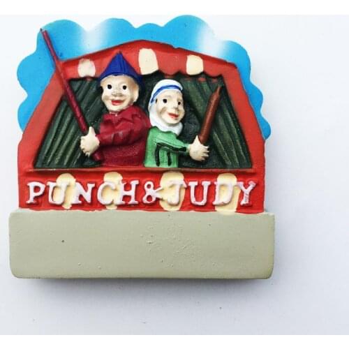 QIQIPP British cultural tourism commemorative decorative crafts traditional puppet drama punch and Judy painted