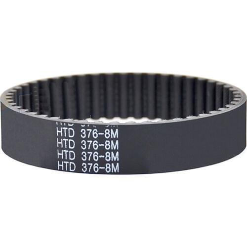1Pcs HTD 8M-672 To 8M-752 Close Loop Timing Belt Black Rubber Drive Synchronous Belts Width 20/25/30mm