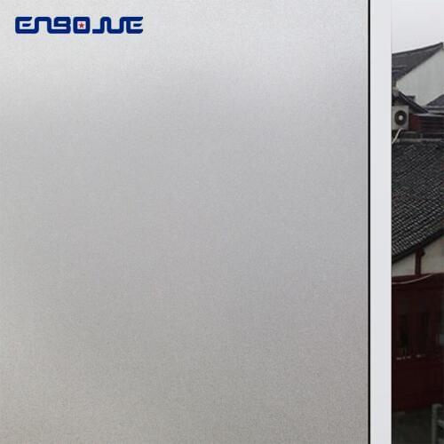 Self-adhesive Frosted Glass Wall Sticker Bathroom Toilet Office Window Glass Stickers Privacy Opaque Diy Decorative Film