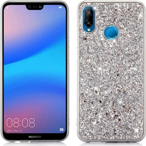 KQJYS Bling Glitter Crystal Sequins Silicone Back Cover for Huawei Nova 3i P20 Lite Fundas Phone Case for Huawei P20 Pro Case