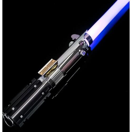 DamienSaber RGB Lightsaber Sensitive Smooth Swing Proffie Soundboard Sabers With Infinite Color Changing For Force Heavy Dueling