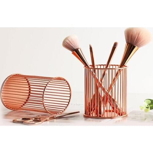 YiCleaner Makeup Brush Storage Tube Lipstick Holder Brush Makeup Rack Nail Polish Display Stand Cosmetic Organizer Storage Box
