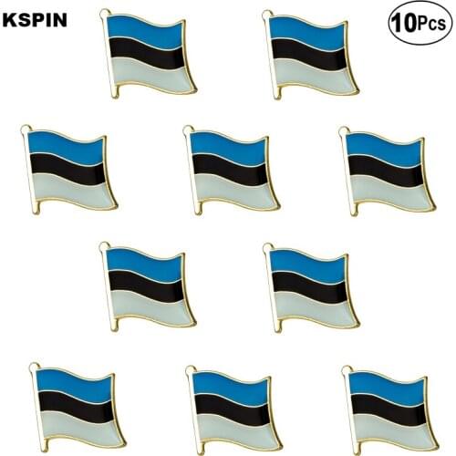 Estonia Flag Lapel Pin Flag badge Brooch Pins Badges 10Pcs a Lot