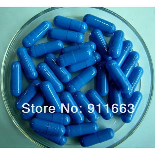1# 10,000pcs! blue-blue colored empty capsules size 1/gelatine hollow capsules( joined or seperated capsules available)