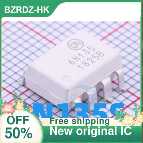 2-10PCS/lot 6N135 6N135S HCPL-6N135 A6N135 SOP8 New original IC
