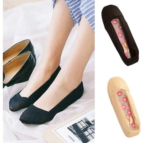 1 Pair Women Girl Antiskid Invisible Short Low Ice Boat Socks for Summer Women Socks Non-slip Antiskid Slippers Low Cut Socks