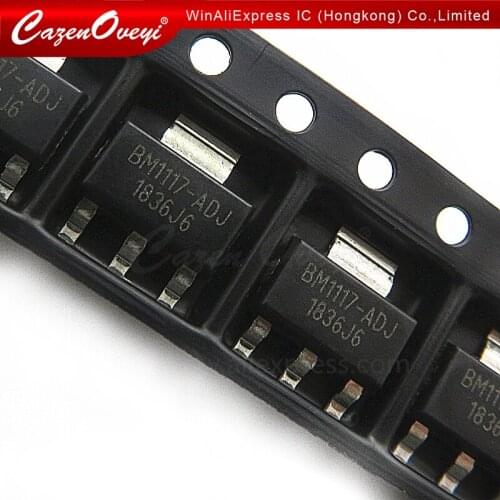 10pcs/lot LM1117IMPX-3.3 N05B LM1117IMPX-5.0 N06B LM1117MPX-ADJ N03A BM1117-ADJ BM1117 SOT-223 In Stock
