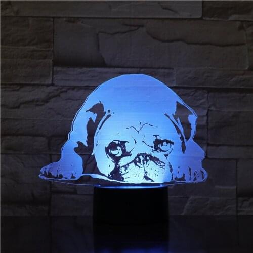 Lighting 3D Optical illusion Light USB Modern Night Lamp Dog Animal Glowing LED Light Home Decor Desk Lamp Dropshipping 1723