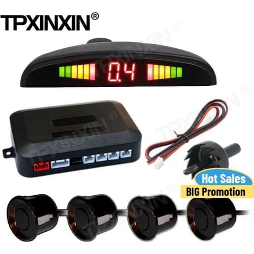 4 Crescent Detection Display Reversing Radar LED Digital Buzzer Integrated Parking Radar