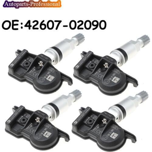 4 pcs/lot For T oyota LEVIN/HYBRID 2019 TPMS Tire Pressure Sensor 42607-02090 4260702090 PMV-E100 PMVE100 Car Auto accessorie