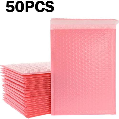 50PCS Bubble Envelope Bag Self Seal Pearl Film Mailing Bags Courier Storage Bags Padded Envelopes For Magazine Book Lined Mailer