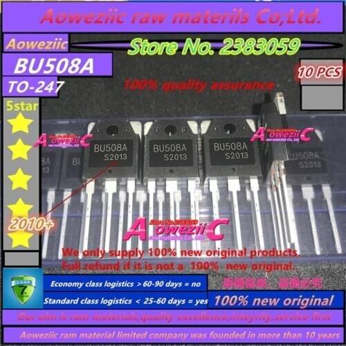 Aoweziic 2020+ 100% new original BU508 BU508A TO-3P power switch tube ultrasonic power tube 8A 1500V