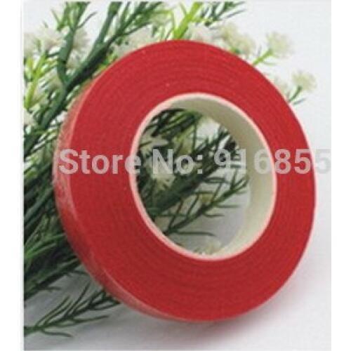 Free Shipping Wholesale 12mm 5pcs/lot Red color Paper Tape For Nylon Stocking Flower And Butterfly Accessories DIY Handmade