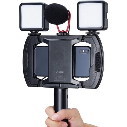 Ulanzi U-Rig Wireless Smartphone Charger Video Rig with Cold Shoe for LED Light Microphone Rechargable Filmmaking Case Rig