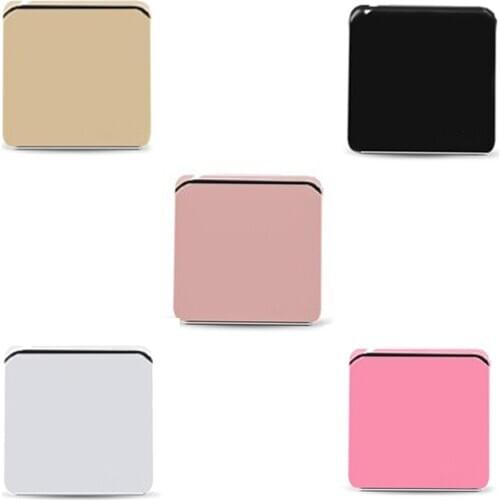 New Hot Sale Fashion Contact Lens Box ABS Plastic Square Mirror Lens Case Travel Container Holder Storage Soaking Box Case