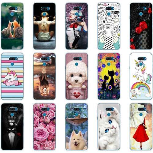 For LG K50 Cover Silicone Cute Cartoon Case for For LG Q60 TPU Phone Cases covers for LGK50 Q 60 Coque Back Covers Shell Fundas