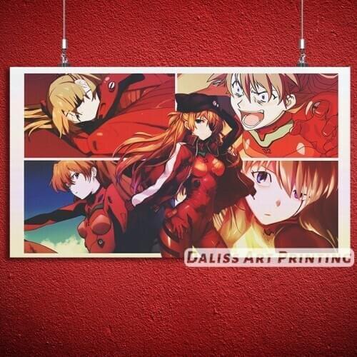 Canvas Anime Asuka Pictures Home Decoration Paintings Poster HD Prints Wall Art Modular Living Room Framed