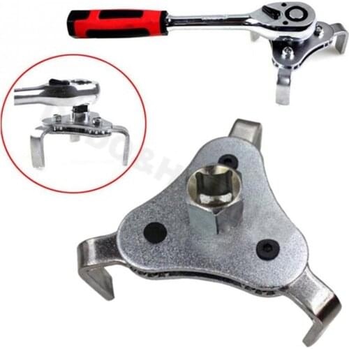 Auto 3 Jaw Oil Filter Wrench Universal Adjustable Two Way Oil Filter Removal Remover Key Tool For Cars Trucks 60-110 Mm For SUV