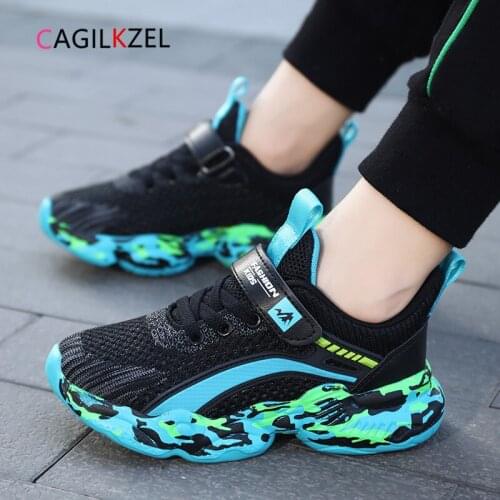 CAGILKZEL Fashion Childrens Sneakers Kids Sports Shoes For Boys Breathable Mesh Sneaker Boys tenis infantil Kids Shoes Enfant