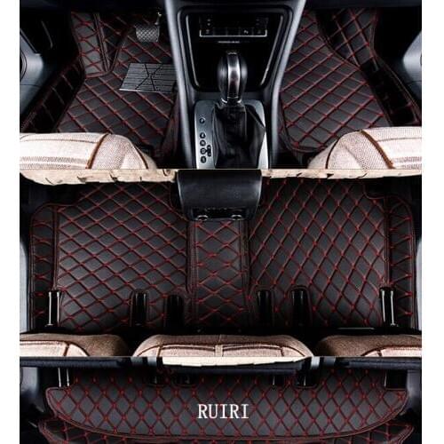 Best quality mats! Custom special car floor mats for Hyundai Santa Fe 7 seats 2012-2006 wear-resisting waterproof carpets