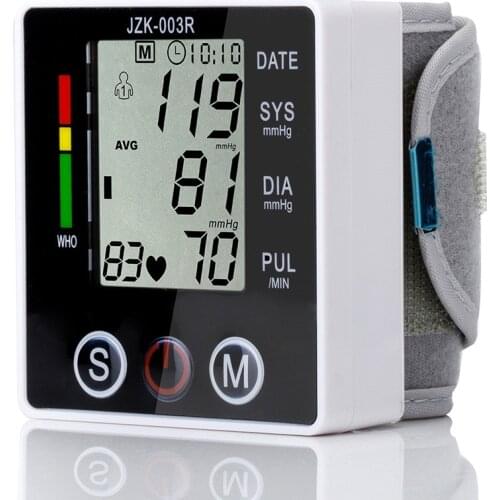 Home use blood pressure monitor portable wrist blood pressure monitor health care heart beat meter blood pressure meter