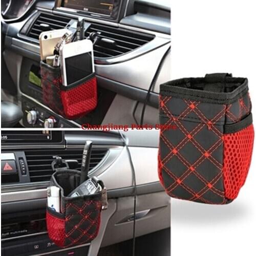 New 1pc Practical Auto car Air Outlet Mobile Phone Pocket Storage Box Bag Drink Hanging Holder