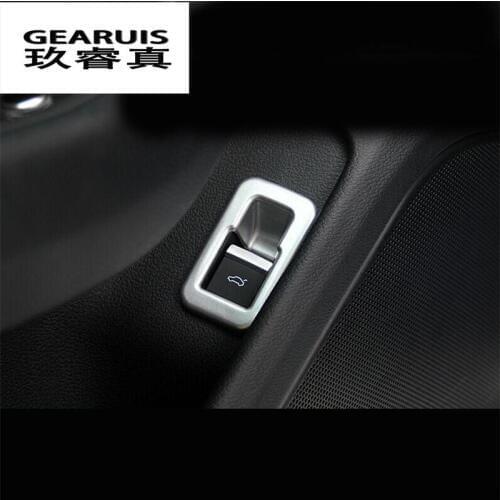 New design high quality ABS Car rear trunk switch button decoration cover trim interior molding for Audi A4 B9 2017 car styling