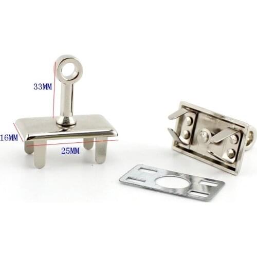 Short Bolt Gold Silver Gunmetal Hanger Sole Plate for purse bags straps Locks Sole Plates 33X25X16mm