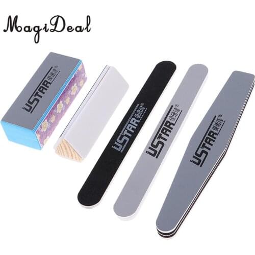 Professional 5Pcs Synthetic Grinding Tools Set Polishing Sticks for Model Kit Nail Art Polishing Tools