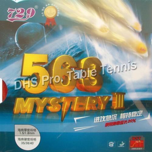 RITC 729 Friendship 563 MYSTERY III medium pips-out table tennis pingpong rubber with sponge