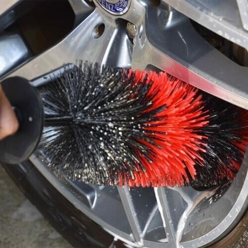 Wheel Rim Cleaning Brush Long Soft Bristle Car Wheel Brush Rim Tire Detail Brush Multipurpose use Car Wheel Brushes