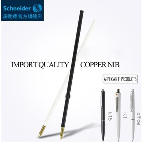 50pcs Schneider 770 Ballpoint Pen Refill Stationery School Office Supplies Refill 0.5mm Pure Copper Pen Tip Refills 106mm