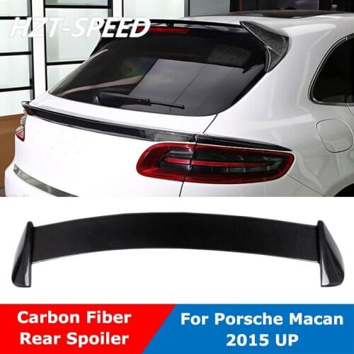 Carbon Fiber Top Lip Wing Rear Spoiler For Porsche MACAN 2015 Up