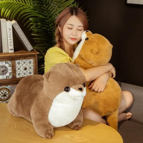 1pc 50/65cm Cute Otter Plush Toys Kawaii Animal Sea Otter Plush Pillow Stuffed Soft Pillow Toys for Children Birthday Gift