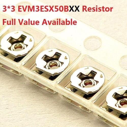 20PC variable resistor 3*3mm SMD10K/1K/20K/50K/100K/3K/5K/2K adjustable trimmer potentiometer EVM3ESX50B14/13/24/54/15/33/23/53