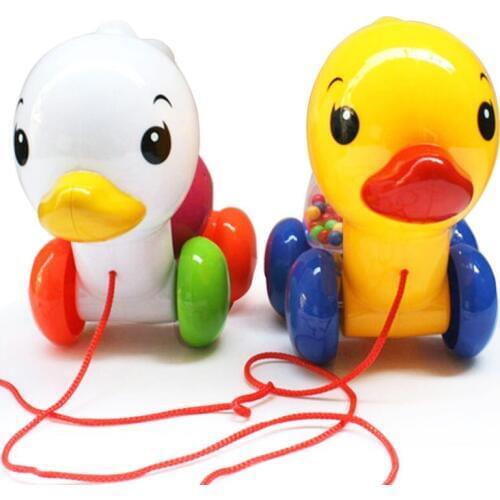 2158 Baby Toddler Tools, childrens educational toys duck with Bell pull function give the baby the best Christmas gift
