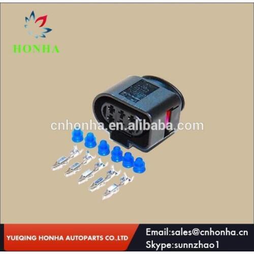 5/10/20/50/100 pcs/lots 6 Pin/Way Car Oxygen Sensor Plug Auto Waterproof Electrical Connector 1J0973733