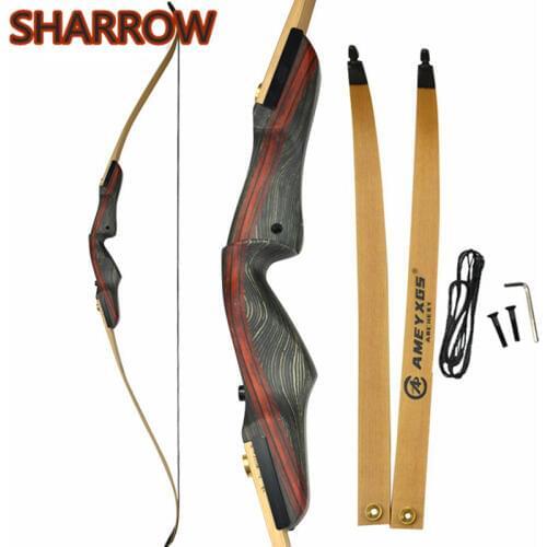 62inch 25-50lbs Traditional Recurve Bow Right Hand Takedown Bow For Outdoor Camping Shooting Training Archery Accessories