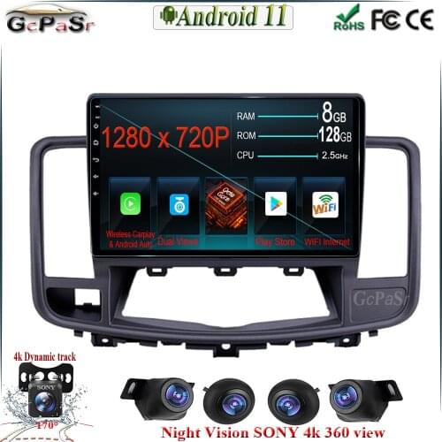 Android 10 Car Radio Player for Nissan Teana J32 2008 - 2013 Car Radio Multimedia Video Player Navigation GPS Android 10 No