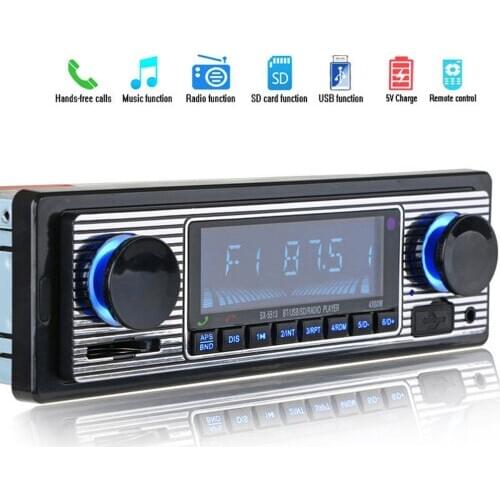 Car Bluetooth FM Radio MP3 Player Stereo USB AUX Classic Car Stereo Audio OLED Color Screen Car Electronic Advanced