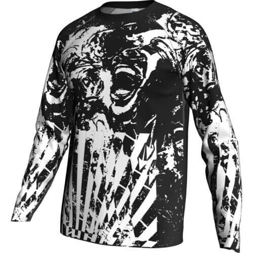 Long Motocross Cycling Jersey Bicycle Ghosts Shirt MTB Bike Downhill Wear Clothing Sleeve Special Road Mountain Jacket Tight Top